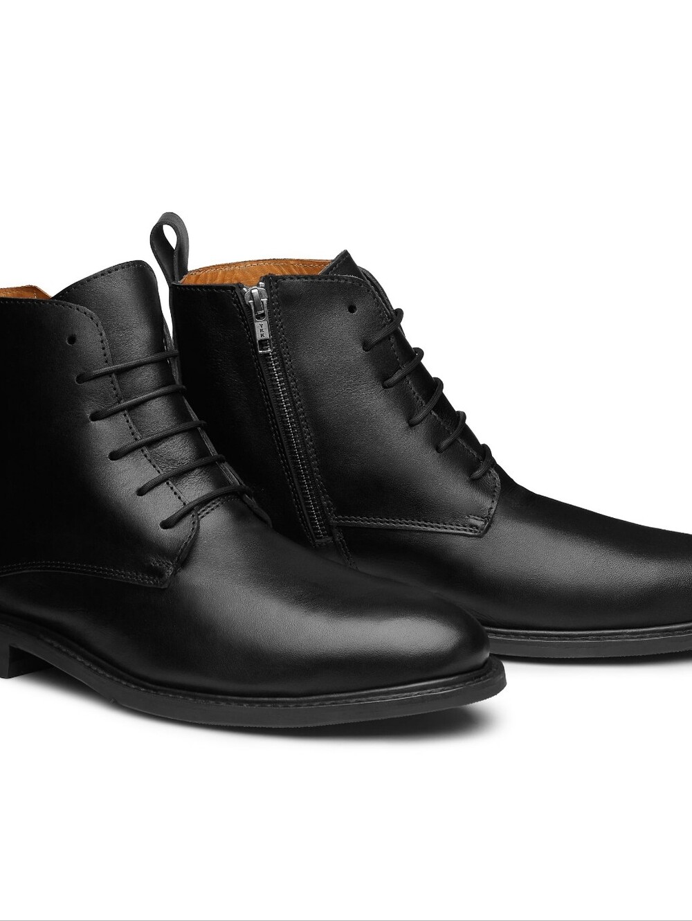 Steel Toe Lace Up Professional Work Boot Mich Black
